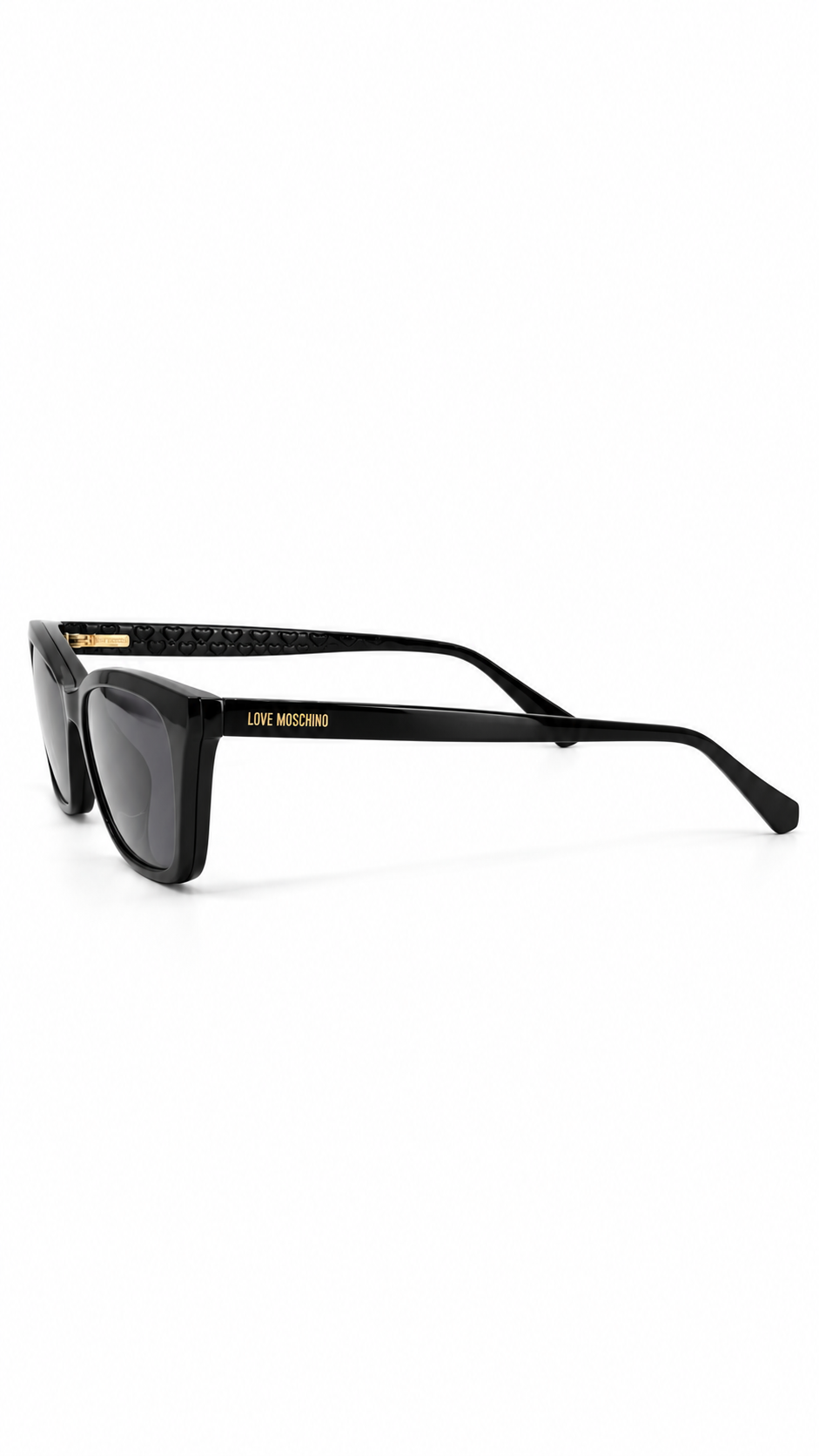 Love Moschino MOL071/CS 80799 Black Cat-Eye Clip-On Sunglasses