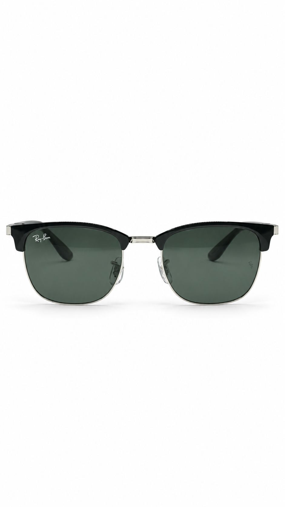 Ray-Ban RB 8396 Black & Silver Clubmaster Sunglasses