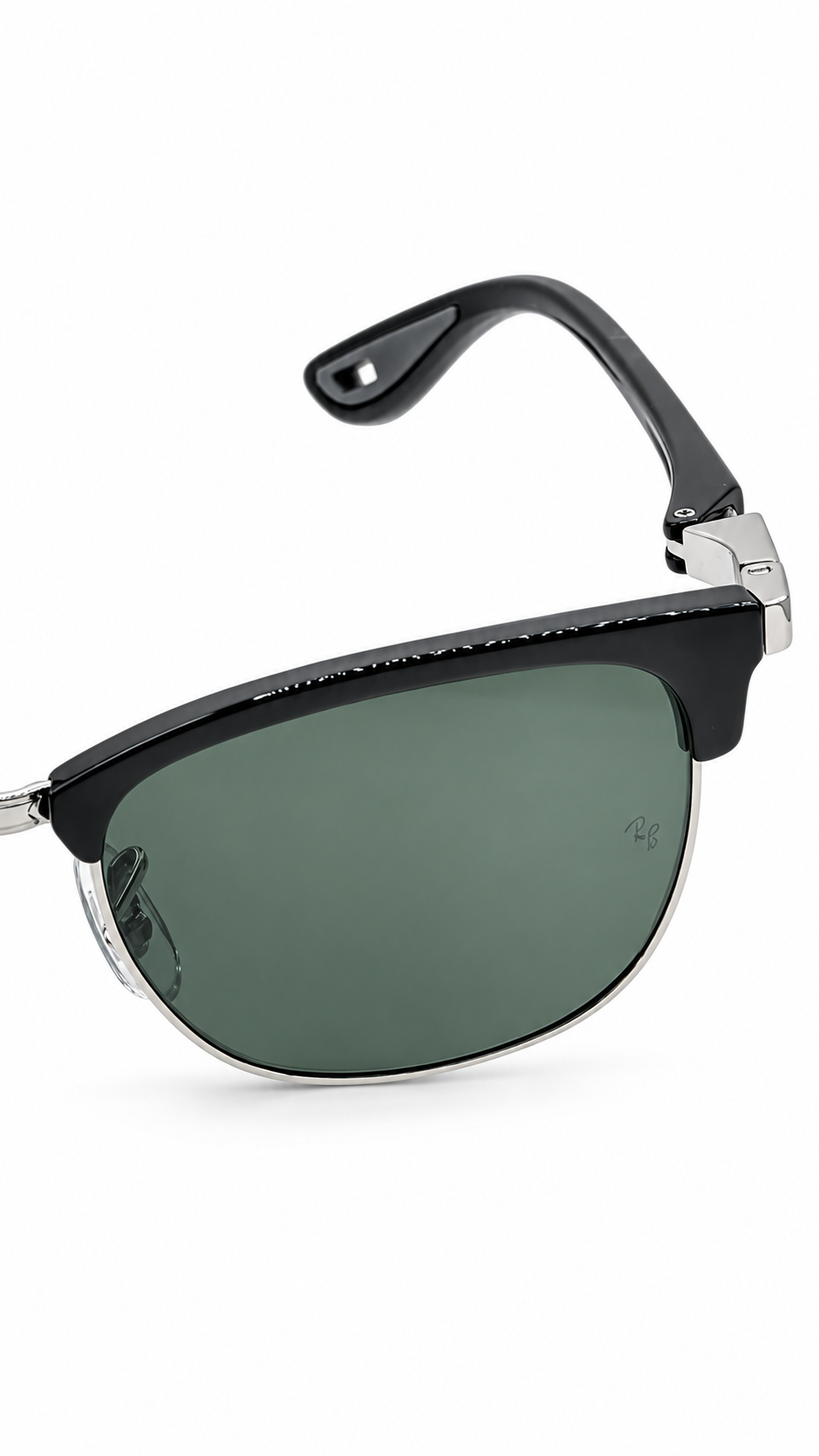 Ray-Ban RB 8396 Black & Silver Clubmaster Sunglasses