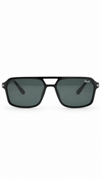 Persol G030 Matte Black Navigator Sunglasses