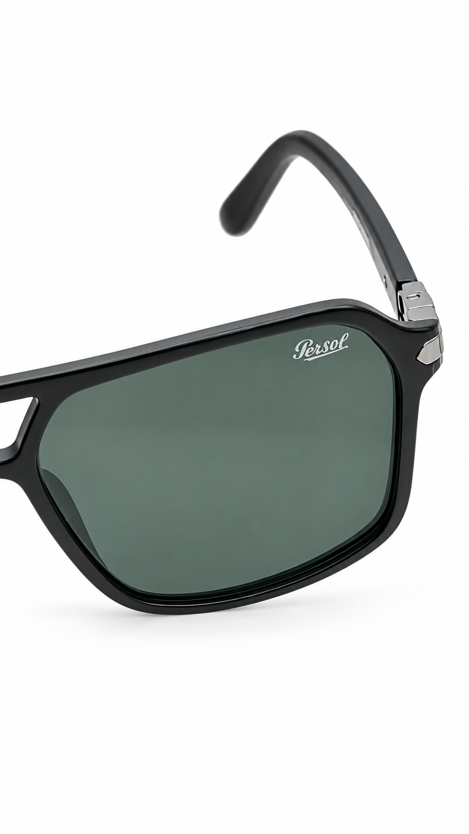 Persol G030 Matte Black Navigator Sunglasses