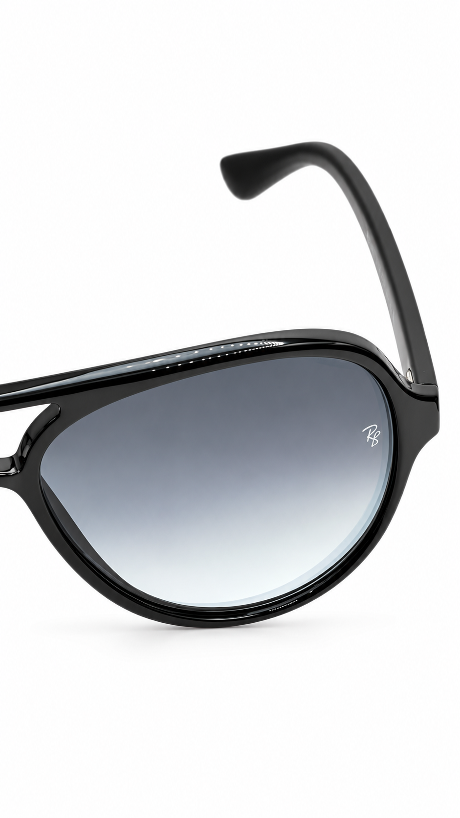 Ray-Ban Cats 5000 RB4125 Matte Black Aviator Sunglasses