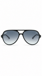 Ray-Ban Cats 5000 RB4125 Matte Black Aviator Sunglasses