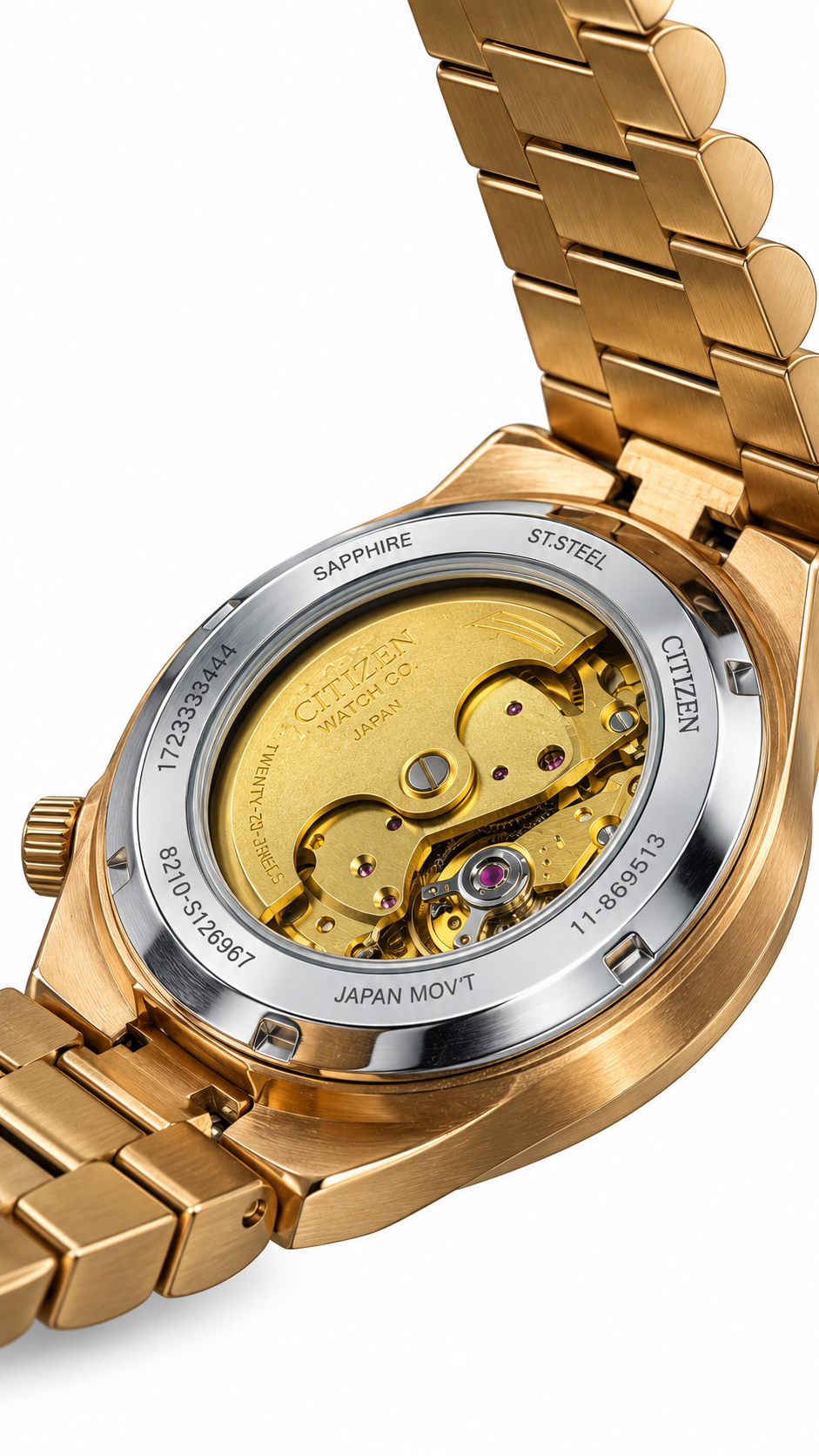Citizen Tsuyosa Rose Gold Red Dial Watch