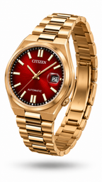 Citizen Tsuyosa Rose Gold Red Dial Watch