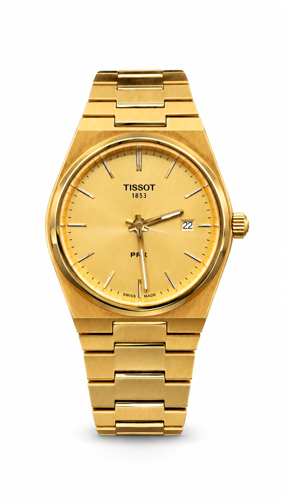Tissot PRX 40mm Quartz Watch Collection (Steel, Gold PVD, Mint Green & Rubber Strap)