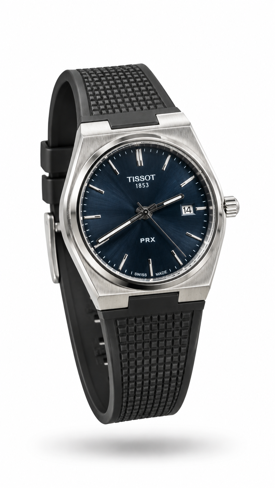 Tissot PRX 40mm Quartz Watch Collection (Steel, Gold PVD, Mint Green & Rubber Strap)