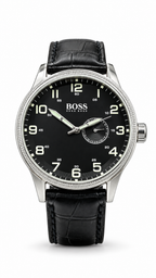 Hugo Boss Black Dial Leather Watch