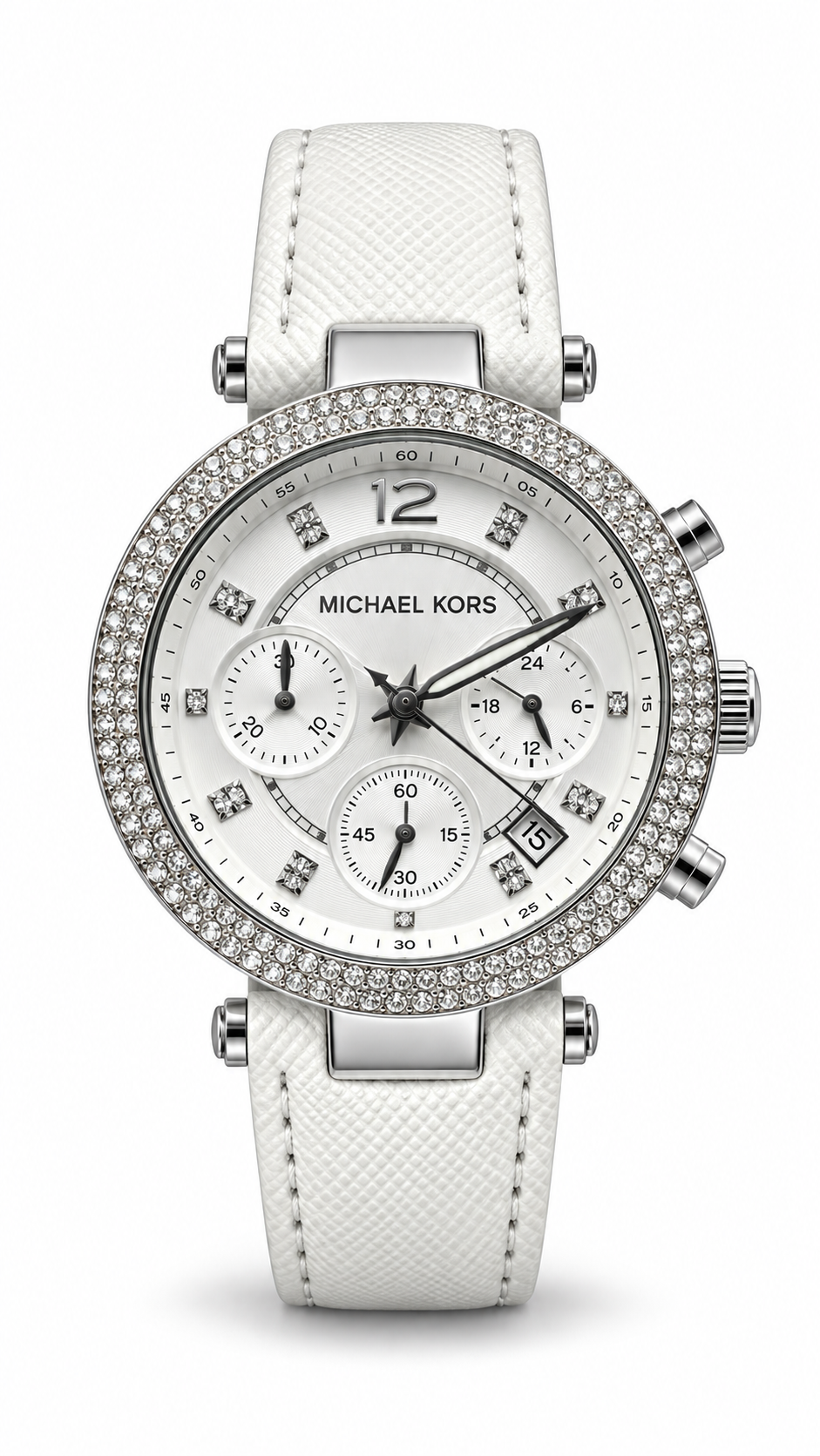 Michael Kors MK-2277 White Leather Watch