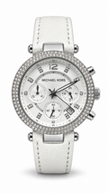 Michael Kors MK-2277 White Leather Watch