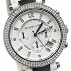 Michael Kors MK-2277 White Leather Watch