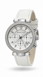 Michael Kors MK-2277 White Leather Watch