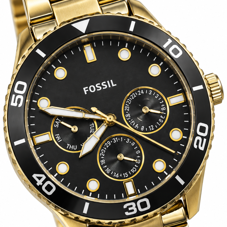 Fossil BQ2643SET Gold Black Dial Watch