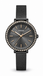 Fossil BQ3459 Black Mesh Crystal Watch