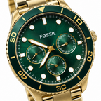 Fossil BQ2754WSET Gold Green Dial Watch