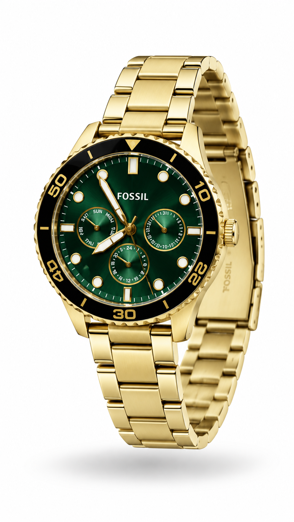 Fossil BQ2754WSET Gold Green Dial Watch