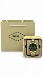 Fossil BQ2754WSET Gold Green Dial Watch