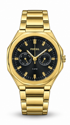 Fossil BQ2677 Gold Octagonal Black Dial Watch