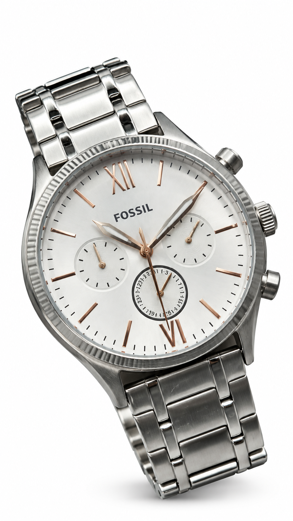 Fossil BQ2469MSET Silver & Rose Gold Watch
