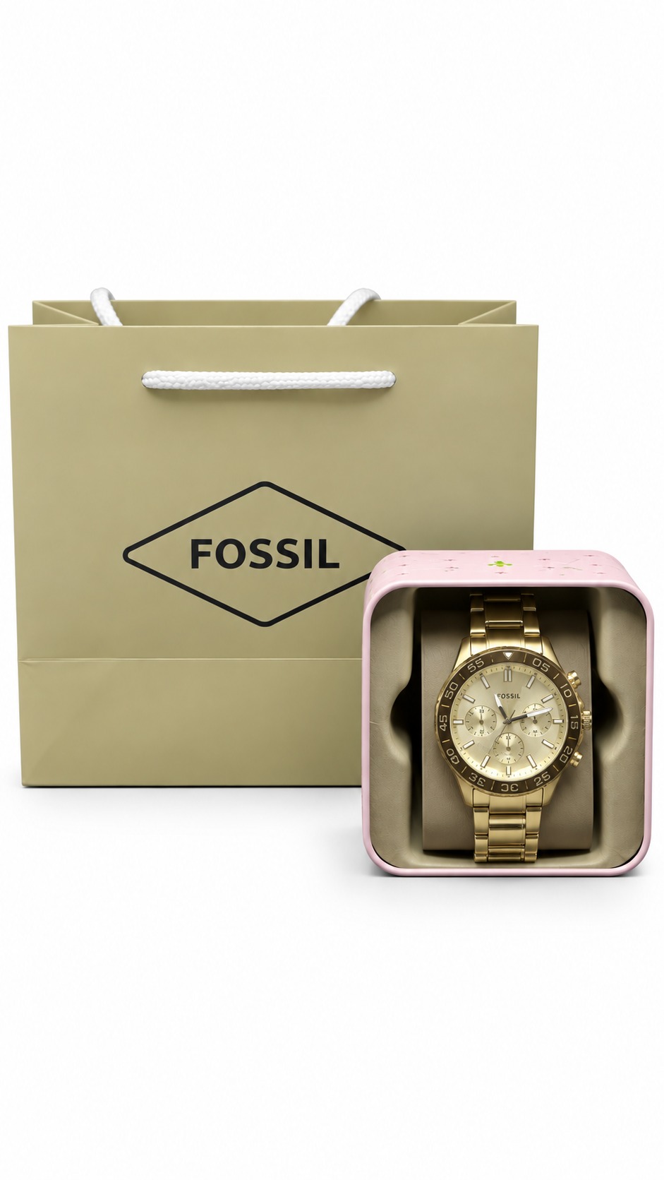 Fossil BQ2588 Gold-Tone Watch Set