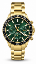 Fossil BQ2493 Gold & Green Multifunction Watch