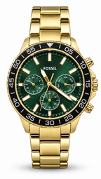 Fossil BQ2493 Gold & Green Multifunction Watch