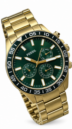 Fossil BQ2493 Gold & Green Multifunction Watch