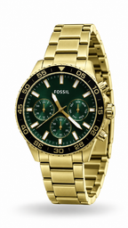 Fossil BQ2493 Gold & Green Multifunction Watch