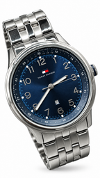 Tommy Hilfiger Blue Dial Stainless Steel Watch
