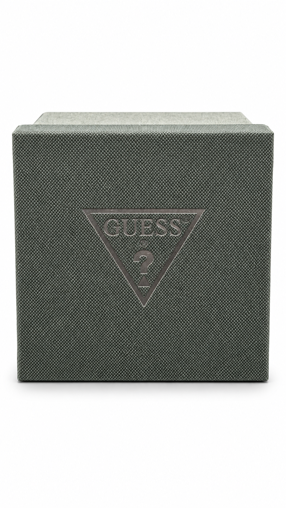 GUESS GW0627G2 Gold-Tone Square Case Skeleton Dial Men's Watch with Black Silicone Strap
