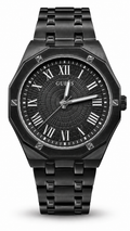 GUESS GW0263G1 All Black Octagon Bezel Roman Numeral Men's Watch