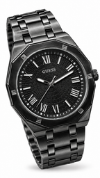 GUESS GW0263G1 All Black Octagon Bezel Roman Numeral Men's Watch