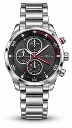 English Laundry EL4009 Stainless Steel Men's Watch with Black Chronograph Dial