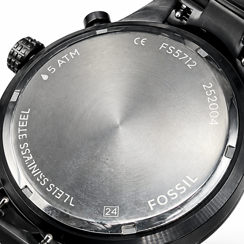Fossil Machine Black Chronograph Watch FS5712
