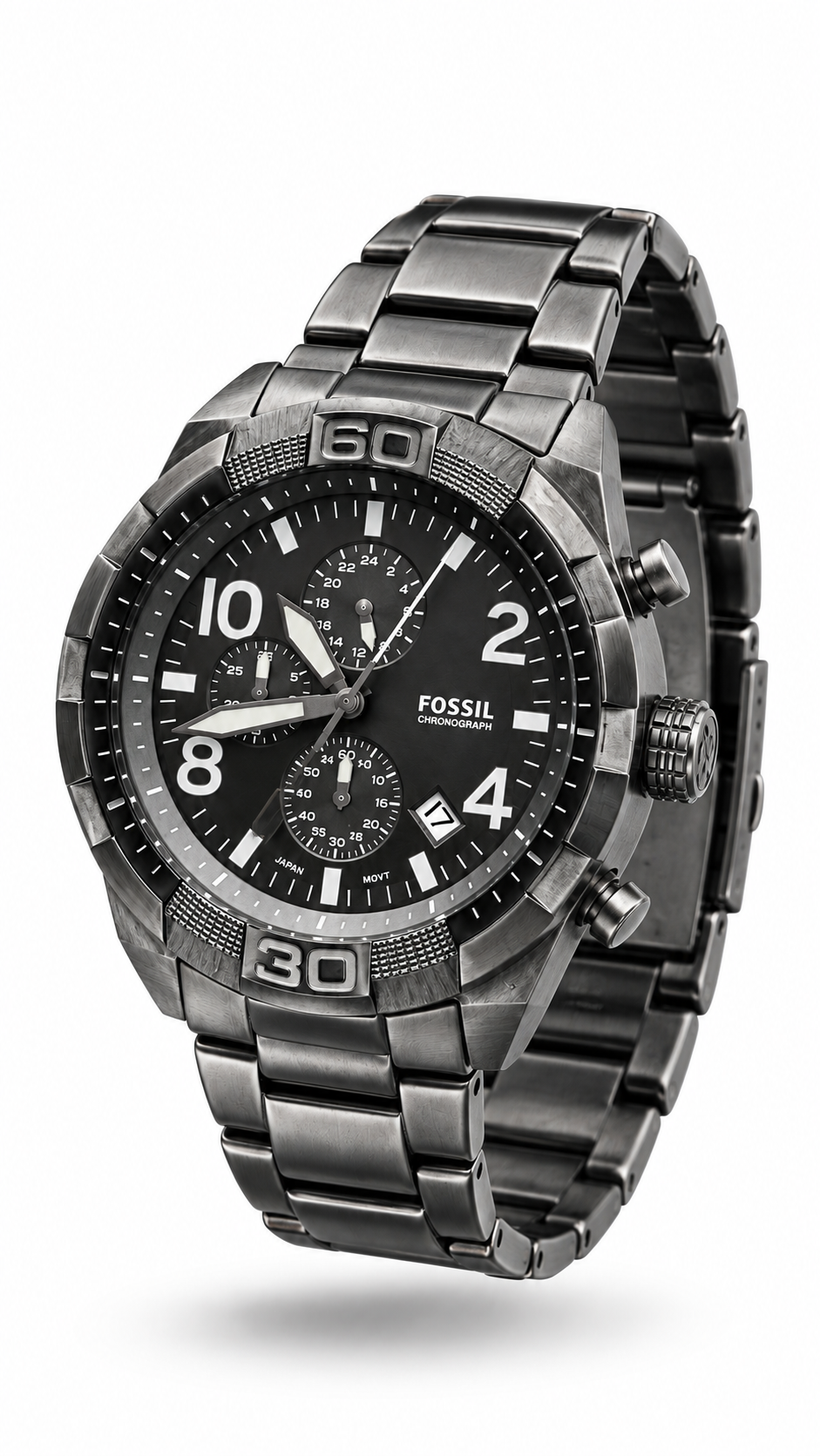 Fossil Machine Black Chronograph Watch FS5712