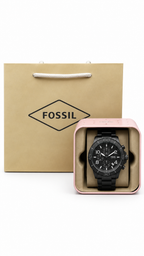 Fossil Machine Black Chronograph Watch FS5712