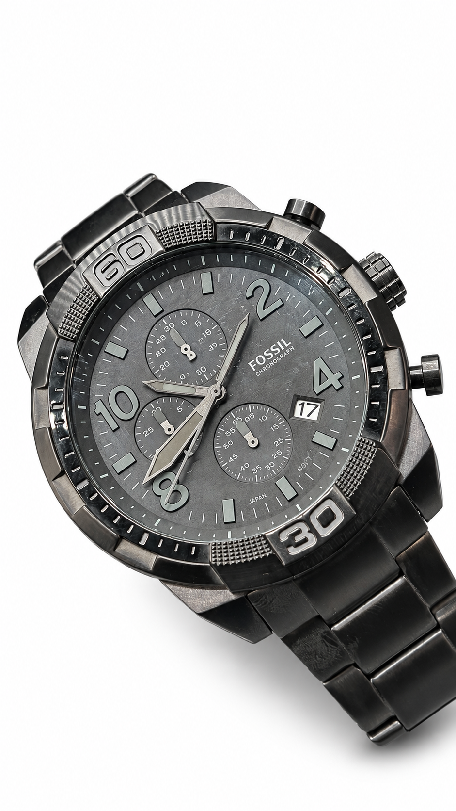 Fossil Machine Black Chronograph Watch FS5712