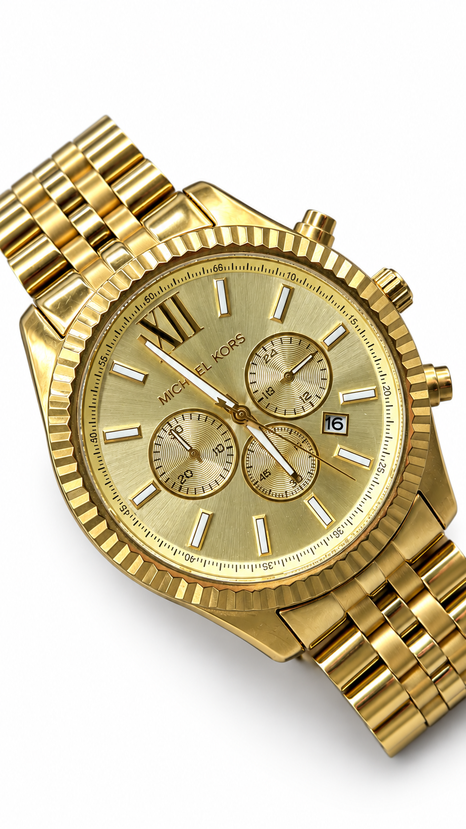 Michael Kors Lexington Gold Chronograph Watch MK8281