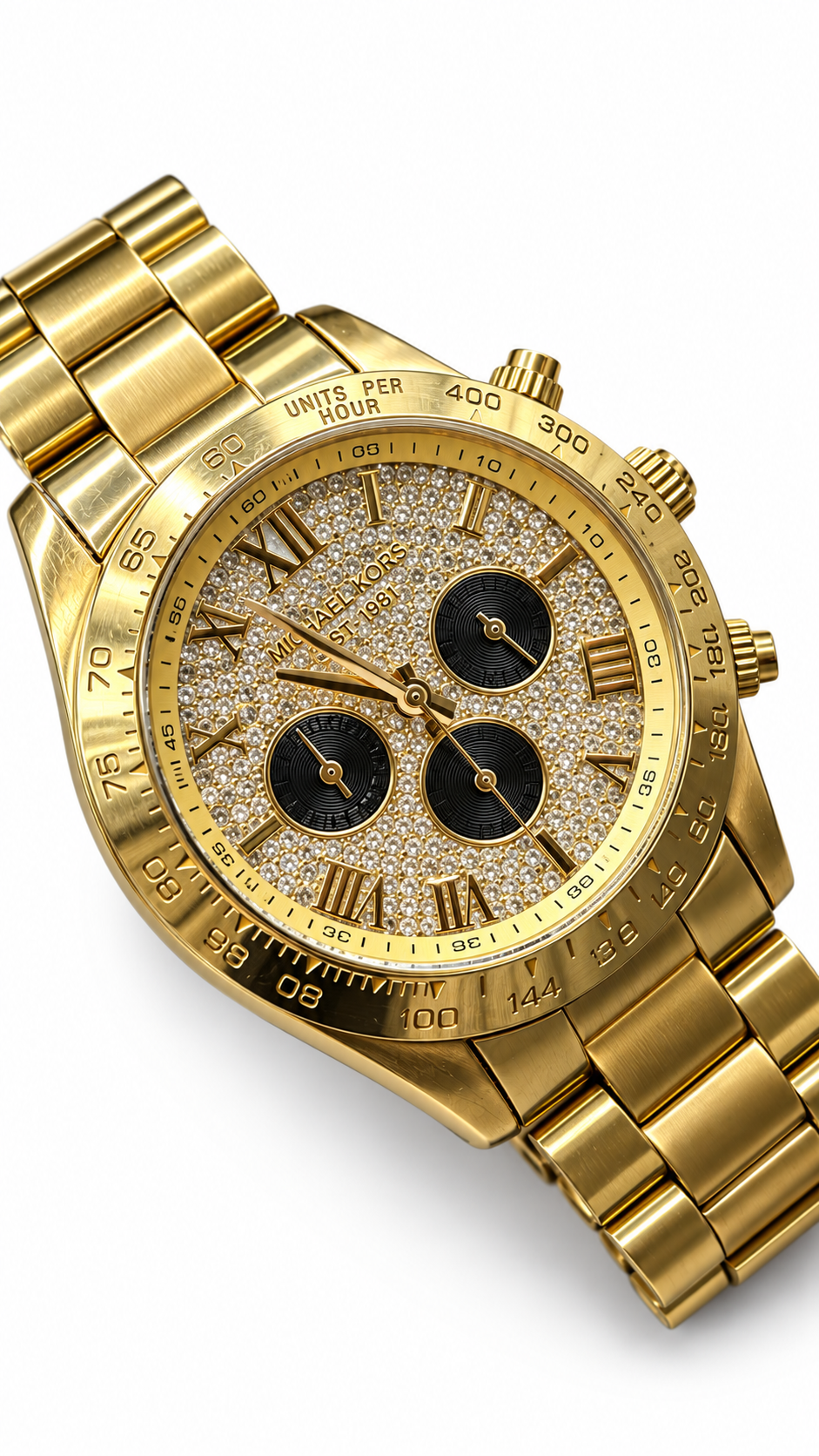 Michael Kors Camille Pavé Gold Watch MK5946