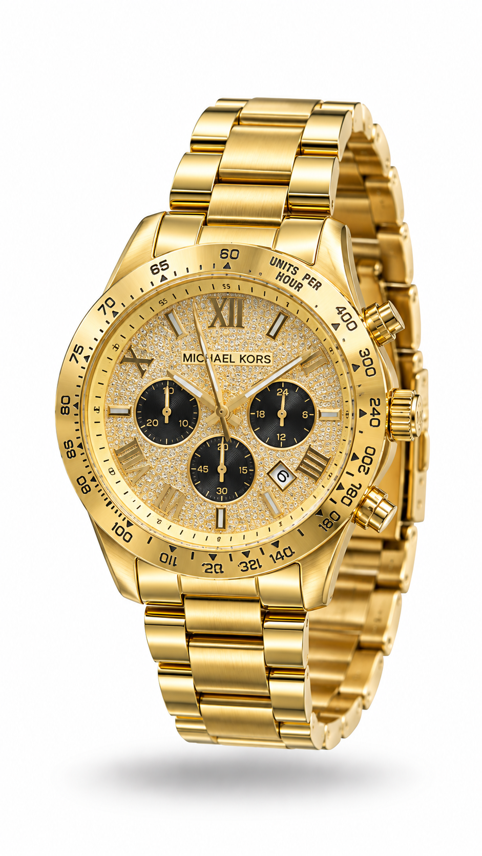 Michael Kors Camille Pavé Gold Watch MK5946