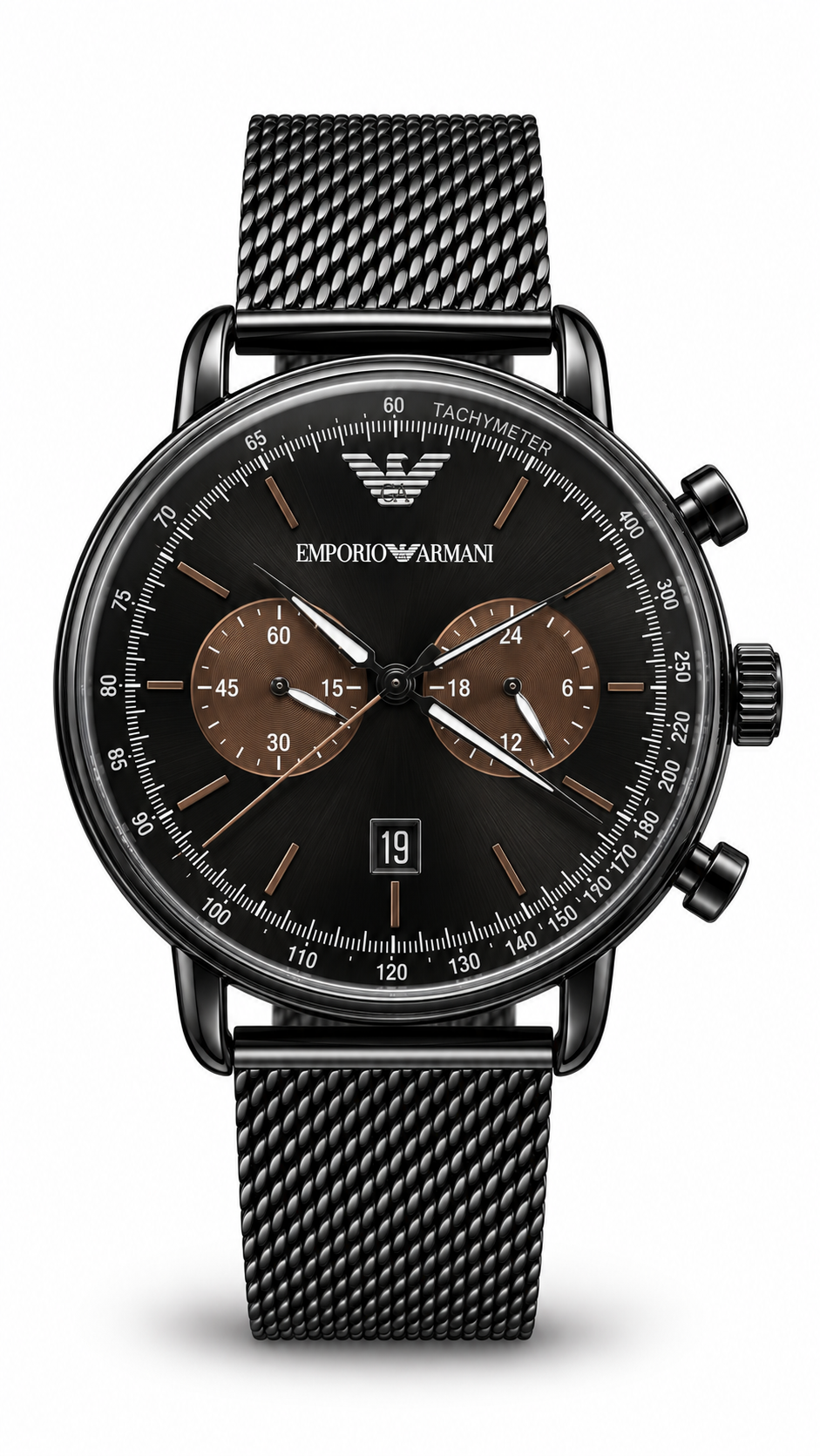 Emporio Armani Mesh Chronograph Watch