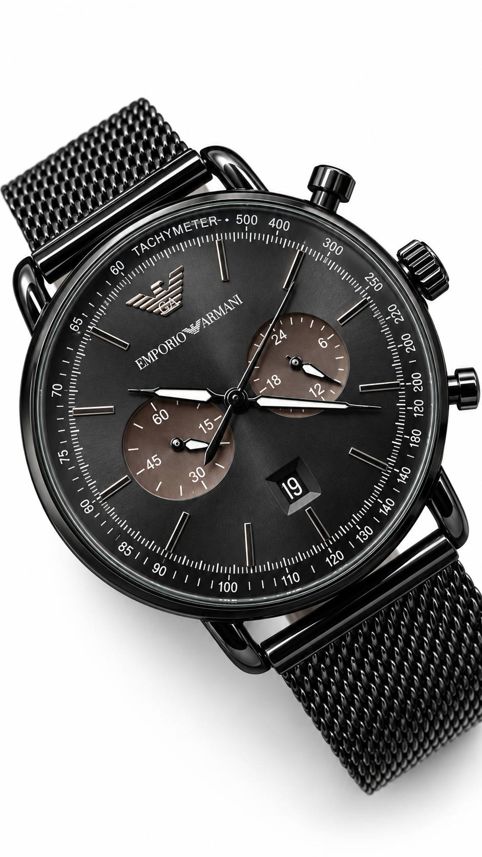 Emporio Armani Mesh Chronograph Watch