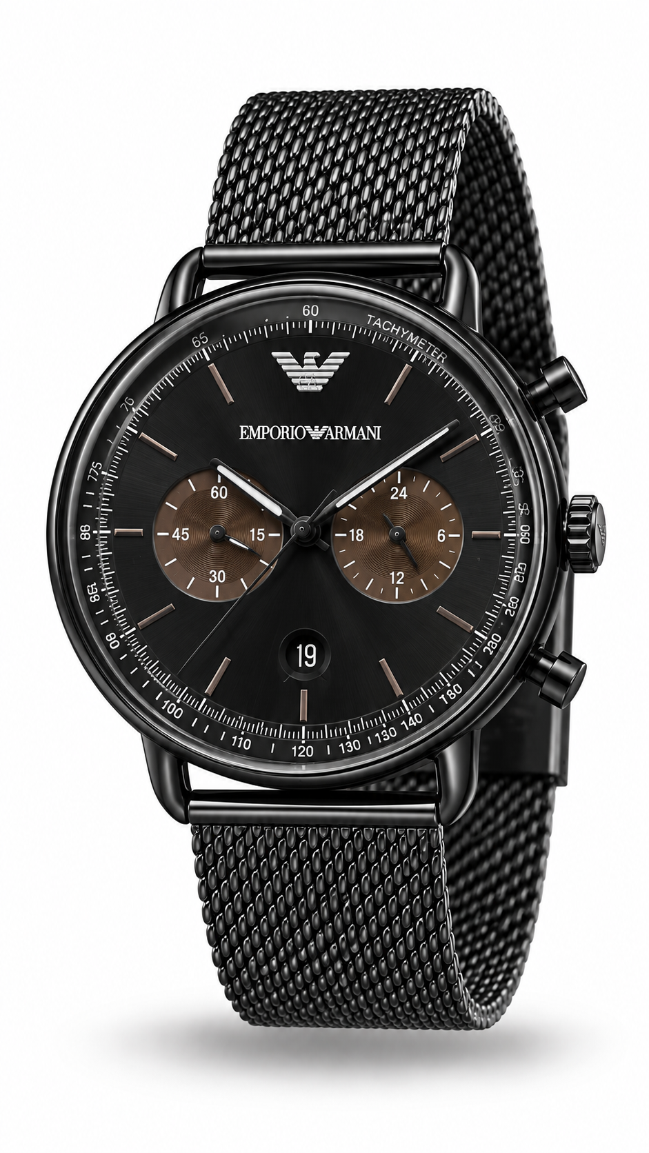 Emporio Armani Mesh Chronograph Watch