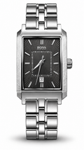 BOSS Hugo Boss HB.47.1.14.2076 Stainless Steel Rectangular Men's Watch with Black Textured Dial