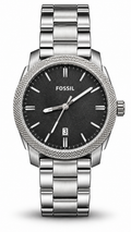 Fossil Machine Black Dial Stainless Steel Watch FS4774
