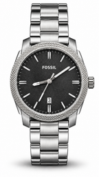 Fossil Machine Black Dial Stainless Steel Watch FS4774
