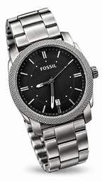 Fossil Machine Black Dial Stainless Steel Watch FS4774
