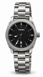 Fossil Machine Black Dial Stainless Steel Watch FS4774
