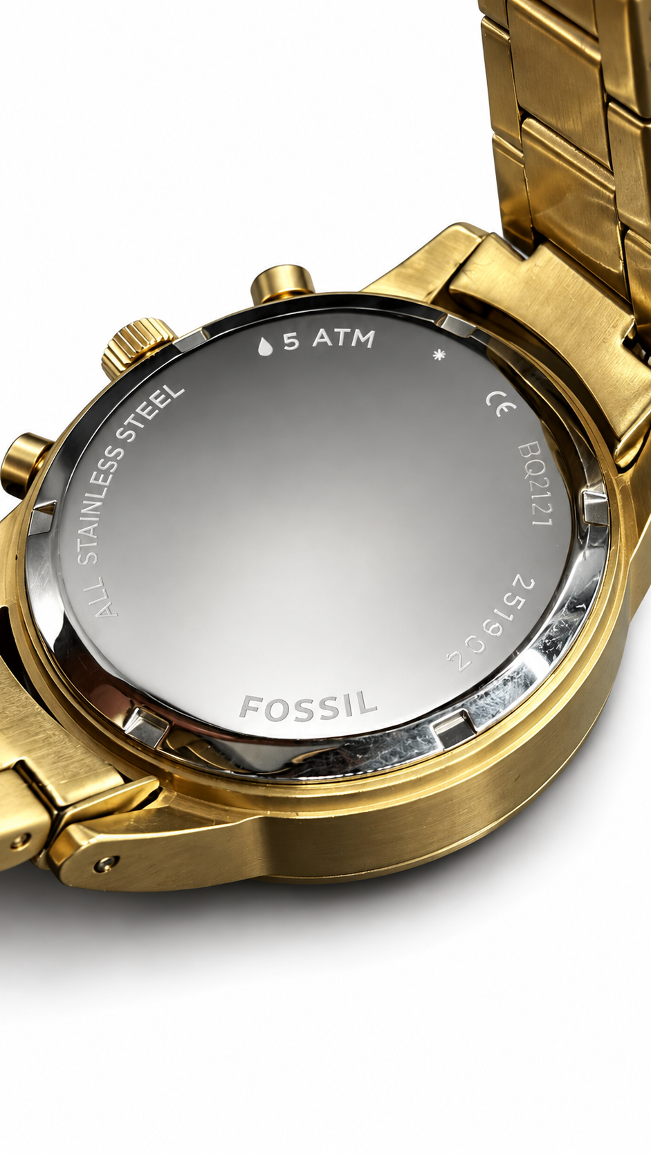 Fossil Gold Chronograph Watch BQ2121
