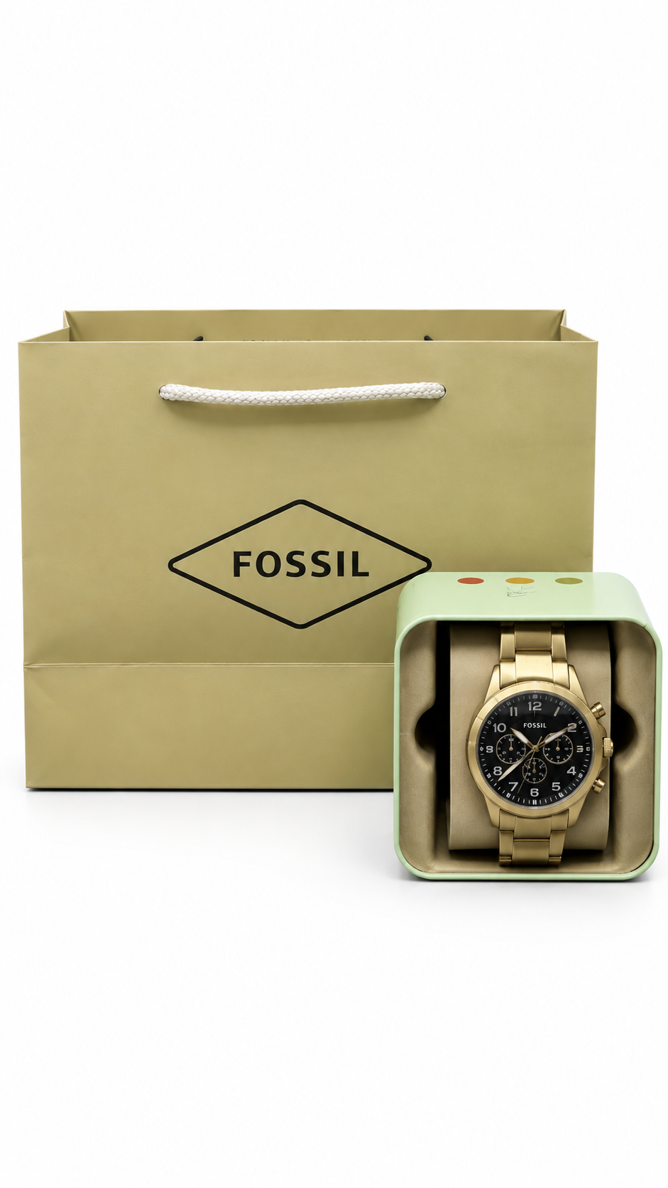 Fossil Gold Chronograph Watch BQ2121